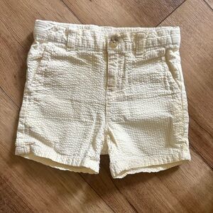 Janie & Jack yellow seer sucker shorts